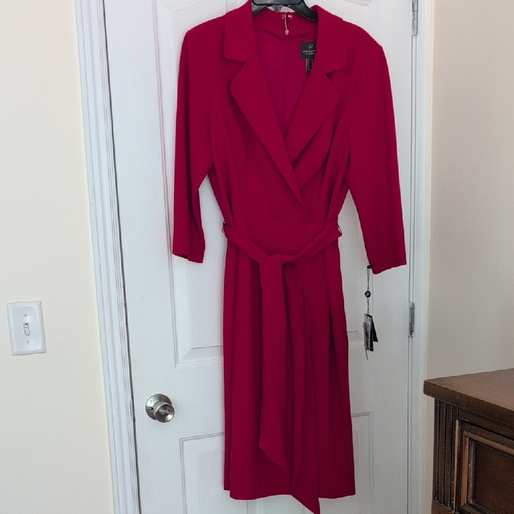 Adrianna Papell Fuchsia Maxi Dress